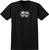 Krooked Eyes Black/white 4.5 Oz Ss Xl - Skateboard Tshirt