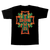 Dogtown - Cross Logo Rasta Ss 2xl-black - Skateboard Tshirt