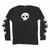 Zero Single Skull Black Ls M - Skateboard Shirt
