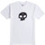 Zero Single Skull White Ss Xxl - Skateboard Tshirt