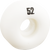 Essentials - White 52mm Ppp - (Set of Four) Skateboard Wheels