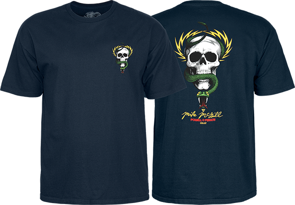 Powell Peralta - / P Mcgill Skull & Snake Ss M - Navy - Skateboard T-Shirt
