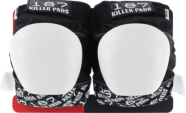 187 - Pro Knee Pads L-blk/wht Text/wht Cap