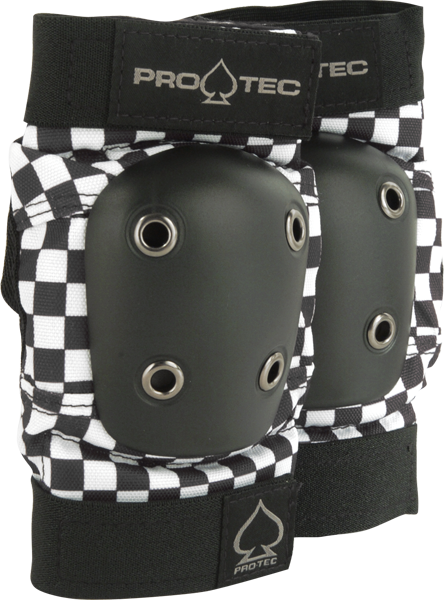 Pro Tec - Street Elbow L-check Blk/wht