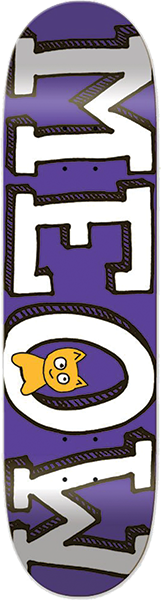 Meow - Logo Deck-8.0 Purple - Skateboard Deck