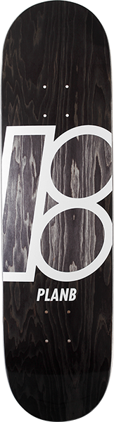 Plan B - B Stained Deck-8.25 Black - Skateboard Deck