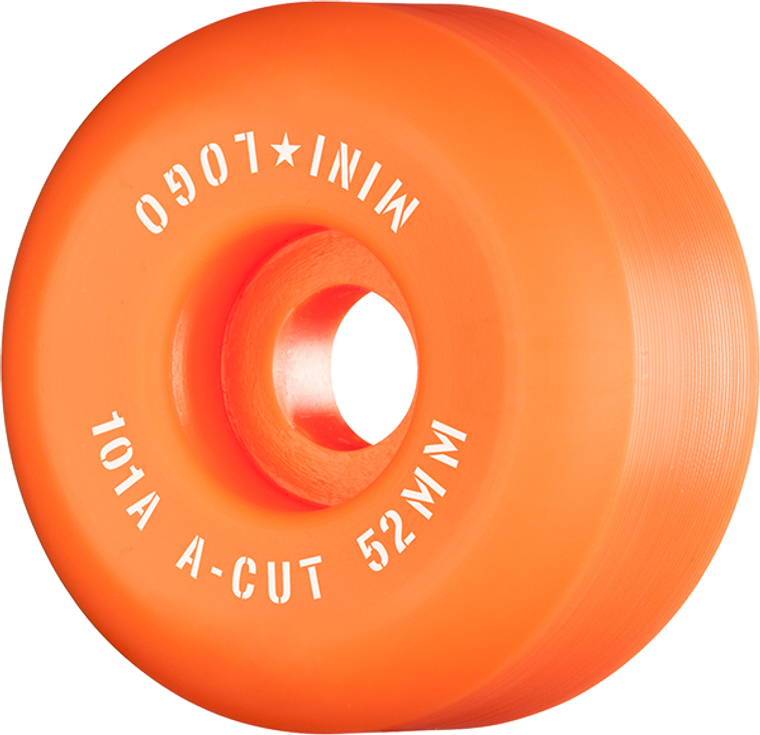 Mini Logo - Logo A-cut 52mm 101a Orange Ppp (Skateboard Wheels - Set of 4)