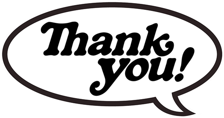 Thank you - You Bubble Decal Single