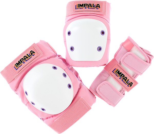 Impala Rollerskates - Adult Protective Pack Pad Set S-pink - Skateboard Pads