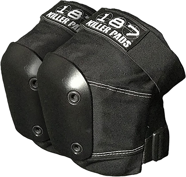 187 - Slim Knee Pads L-blk/blk - Skateboard Pads