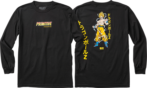 Primitive - Dbz Super Saiyan Goku L/s S-black