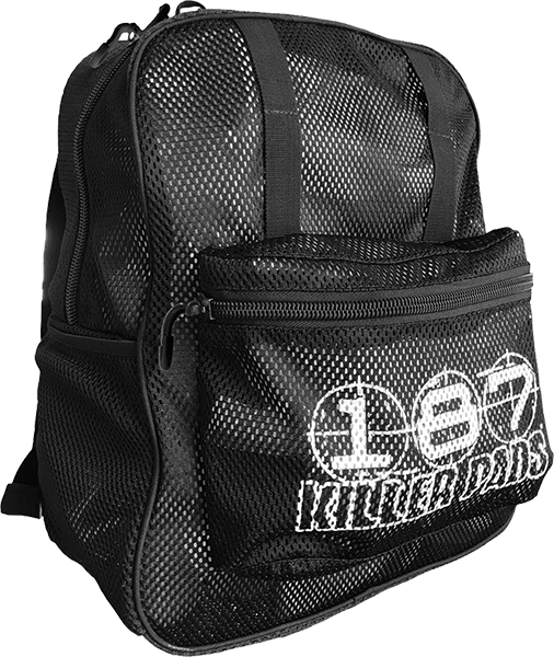 187 - Mesh Backpack Black - Backpack