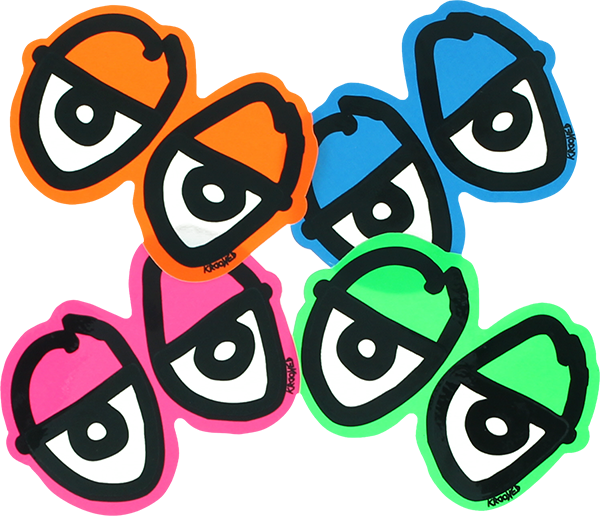 Krooked - Diecut Eyes Sm Decal Single