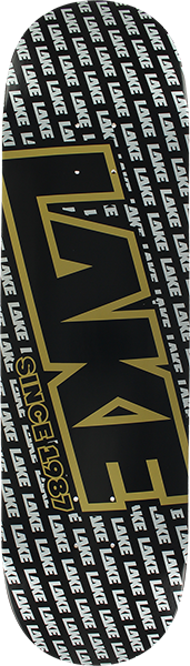 Lake - Gold Digger Logo Deck-8.5 Blk/sil/gold - Skateboard Deck