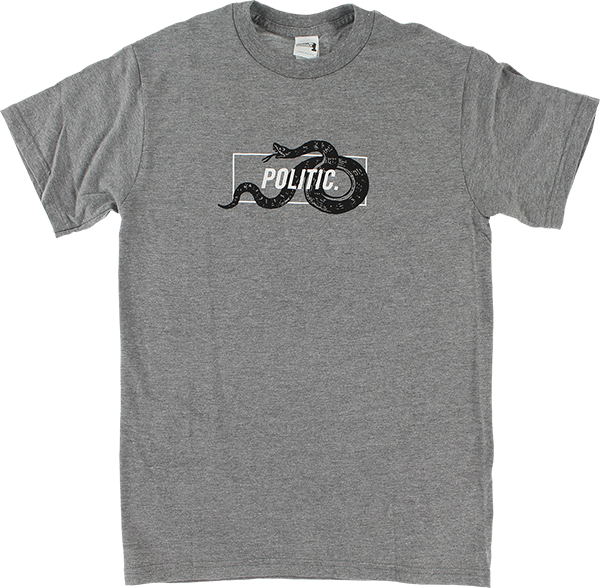 Politic - Snake In A Box Ss S-heather Grey - T-Shirt