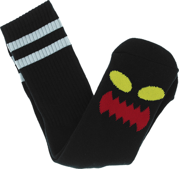 Toy Machine - Monster Face Crew Socks Black 1pr - Skateboard Socks