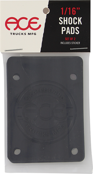 Ace Trucks - Shock Pads Set 1/16" Black - Skateboard Risers
