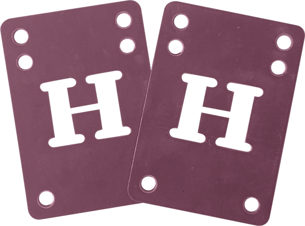 Unbranded - H-block Riser Set 2mm Purple 2pcs - Skateboard Risers