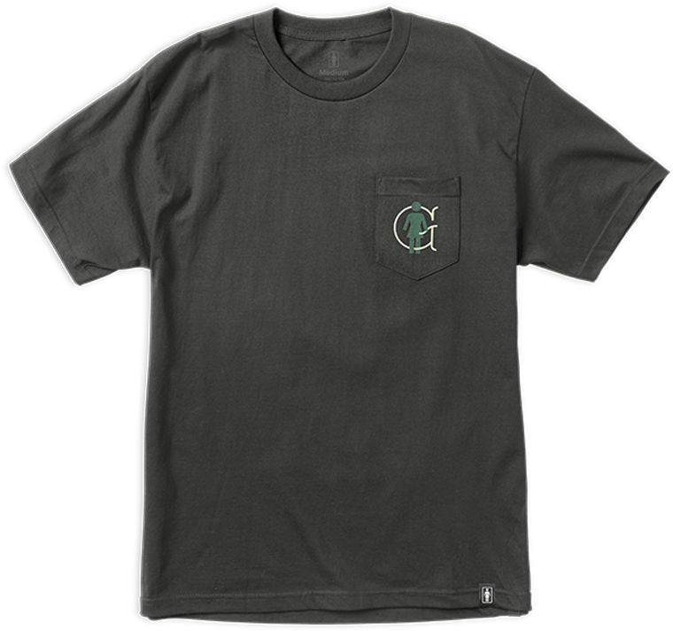 Girl - Og Liner Pocket Ss S-graphite - Short Sleeve Tee