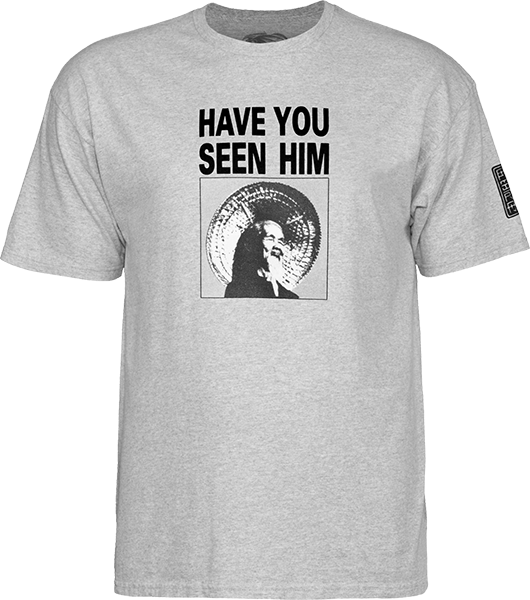 Powell Peralta - Have You Seen Him Ss M-athletic Heather - Short Sleeve Tee