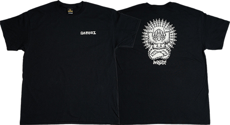 Satori - Bigfoot Meditate S-black - Short Sleeve Tee