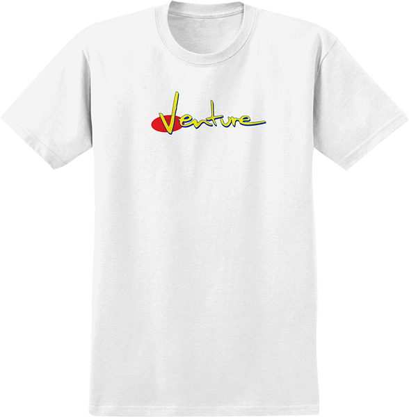 Venture - 90s Ss M-white/red - Short Sleeve Tee