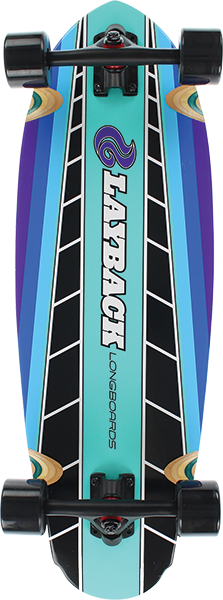 Layback - Fast Track Cruiser Comp-9.75x30 Blu - Complete Skateboard