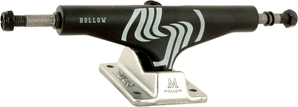 Silver - M-hollow 8.5 Blk/raw W/sil - Skateboard Trucks (Pair)