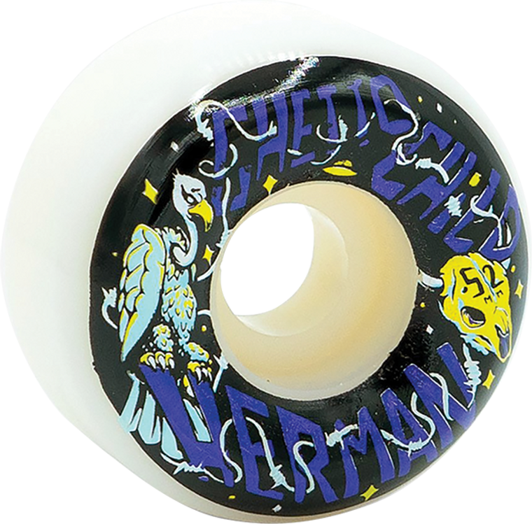 Ghetto Child - Child Herman Mojave 52mm Wht - Skateboard Wheels (Set of Four)