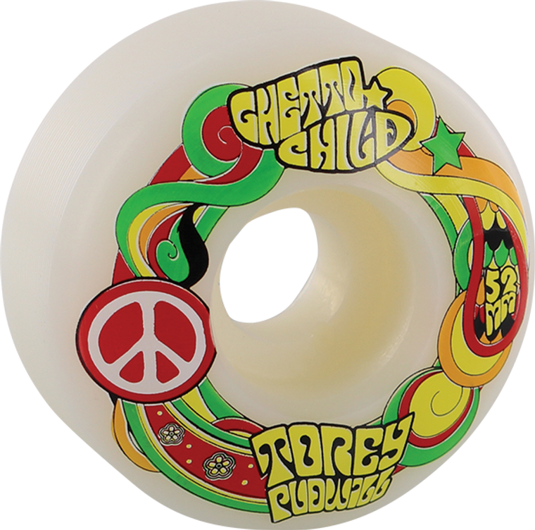 Ghetto Child - Child Pudwill Peace 52mm - Skateboard Wheels (Set of Four)
