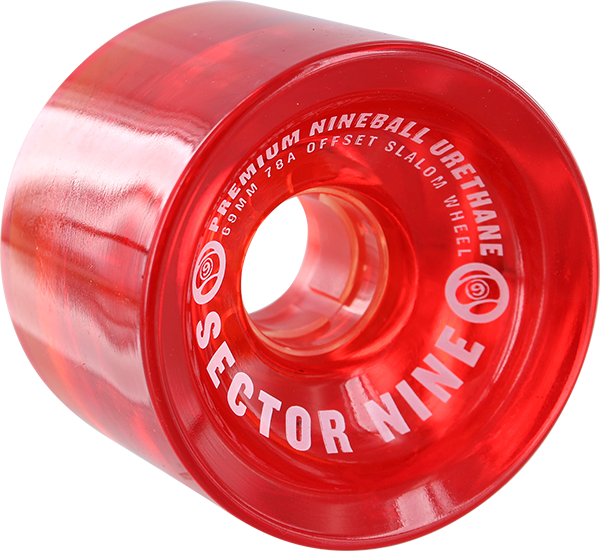 Sector 9 - Nineballs 69mm 78a Slalom Red - Skateboard Wheels (Set of Four)