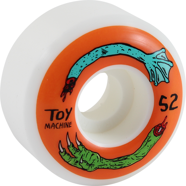 Toy Machine - Fos Arms 52mm Wht/org - Skateboard Wheels (Set of Four)