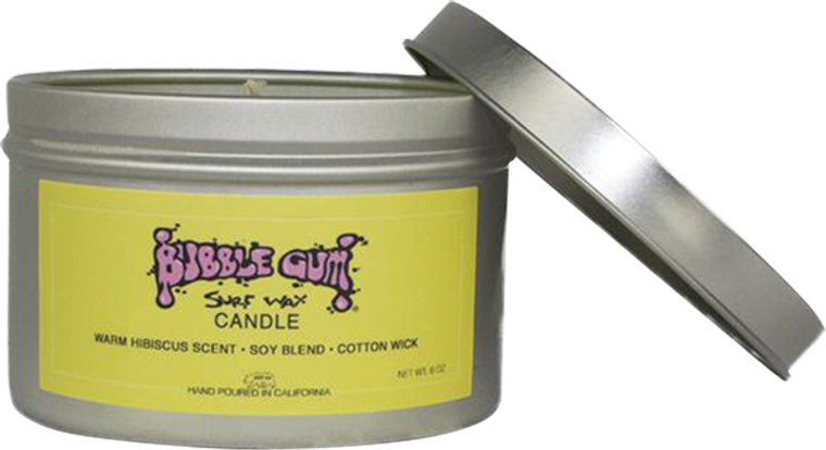 Bubble Gum - Gum 6oz Tin Candle Warm Hibiscus Guava