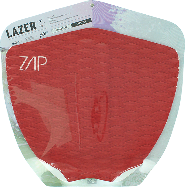 Zap - Lazer Tail Pad Red - Surfboard Traction