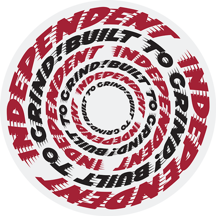 Independent - Btg Speed Ring Sticker 4x4 Red/blk