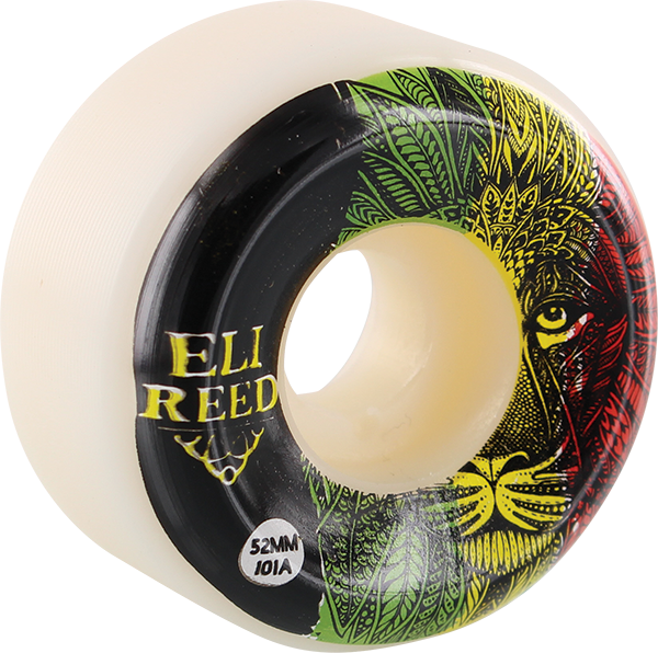 Satori - Reed Lion Stripe 52mm 101a White - Skateboard Wheels (Set Of Four)