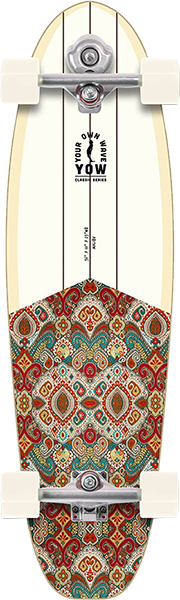Yow - Malibu Surfskate Surfskate Comp-10x36 Nat/wht - Complete Skateboard