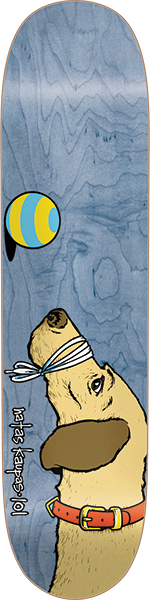 101 Boards - Natas Dog Deck-7.88 Blue/veneer Sp - Skateboard Deck