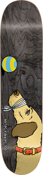 101 Boards - Natas Dog Deck-7.88 Black/veneer Sp - Skateboard Deck