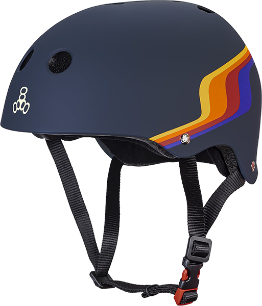 Triple 8 - Certified Sweatsaver L/xl-pacific Beach Navy - Skateboard Helmet