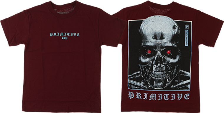 Primitive - Machine Ss S-burgundy - Shortsleeve TShirt