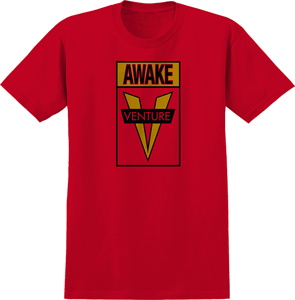 Venture - Awake Ss S-red/gold - Shortsleeve TShirt