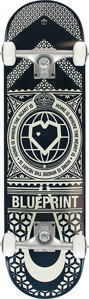 Blueprint - Home Heart Complete-8.0 Navy/white - Complete Skateboard