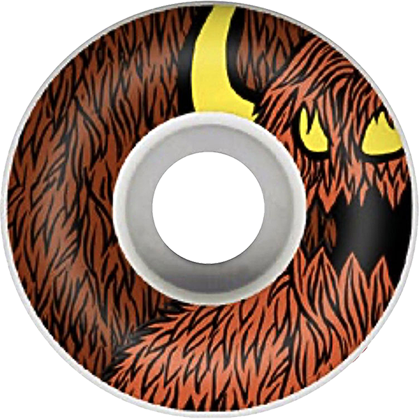 Toy Machine - Furry Monster 52mm White - Skateboard Wheels (Set Of Four)