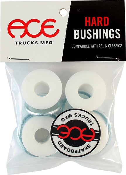 Ace Trucks - Hard Bushings Kit 94a/94a White 2pr - Skateboard Bearings