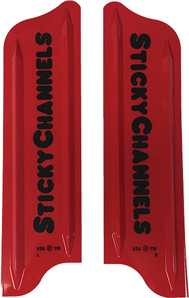 Sticky Channels - Channels 11" Red