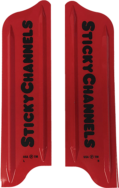 Sticky Channels - Channels 11" Red