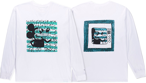 Diamond Supply Co. - Mickey And Haring Box Ls M-white