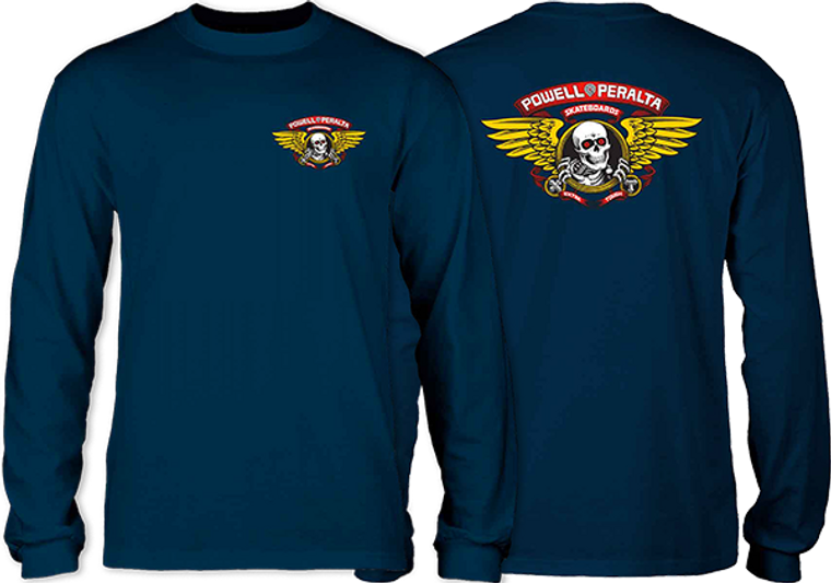 Powell Peralta - Winged Ripper L/s S-navy Blue