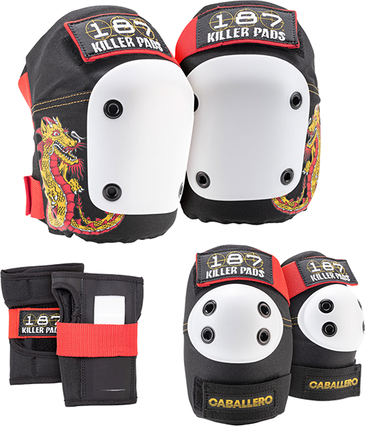 187 - 6-pack Pad Set L/xl-caballero Dragon Blk